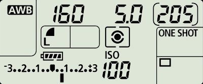 camspex.com — Das obere Display — Canon EOS 7D